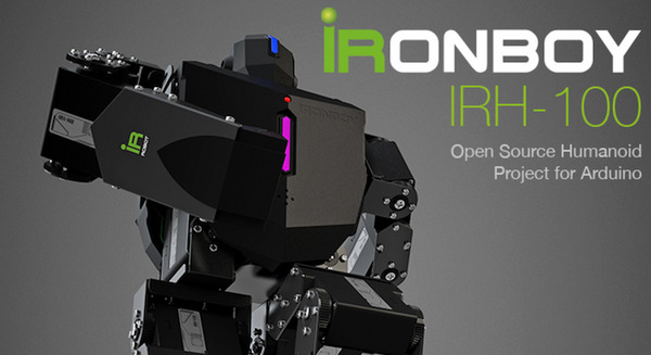 Arduino互換ボード搭載のヒューマノイドロボット「IRONBOY」がやってきた 画像