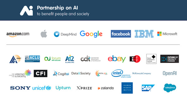 AI研究団体「Partnership on AI」の新メンバー22社追加！eBay、Intel、Sonyなど錚々たる新メンバー！ 画像