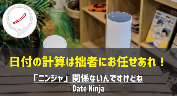 【Amazon Alexaスキル】「Date Ninja」が指定された日付と曜日を教えてくれるよ 画像
