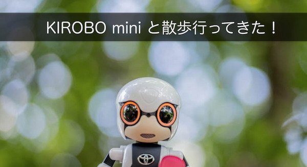 【レビュー】トヨタのロボット「KIROBO mini(キロボミニ)」と散歩行ってきた! 画像