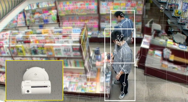 AIロボカメラは普通の防犯カメラとどう違う？万引き犯をみつけるしくみ　NEDO「次世代人工知能・ロボット中核技術開発」に採択されたアースアイズ 画像