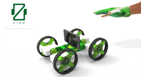 指の動きで操作ができるロボットキット「Ziro（ザイロ）」に幻の「パワーグローブ」の面影を見た 画像