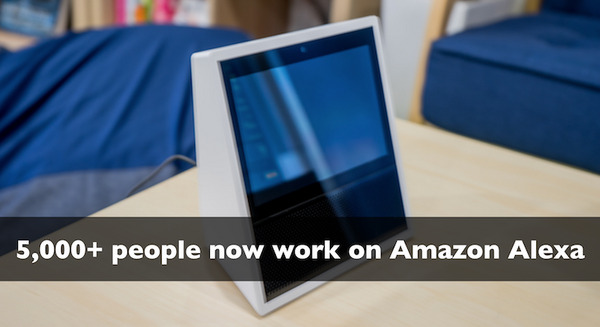 Amazonのスタッフ5,000人以上がAmazon Alexaに関与 画像