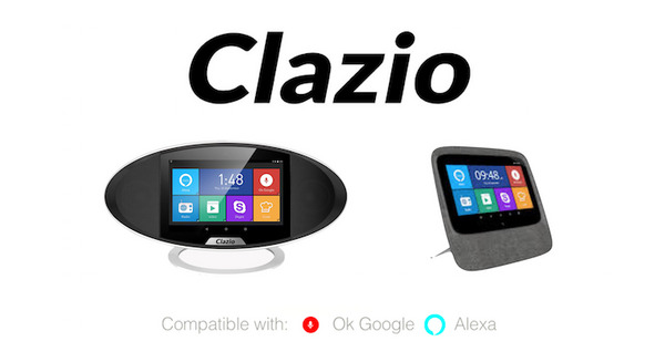 「Alexa」と「OK,Google」で迷う？そんなあなたに両対応のディスプレイ搭載AIスピーカー「Clazio」 画像