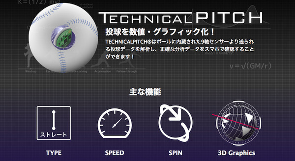 プロ野球の秋季キャンプで「IoT野球ボール」をテスト、球速や回転数などを計測。スカウトでの評価も視野に 画像