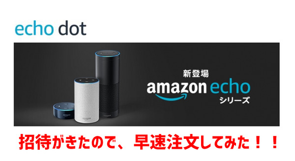 日本語版「Amazon Echo Dot」の招待メールが届いたよ！ 専用ケースなどのオプションの案内も 画像
