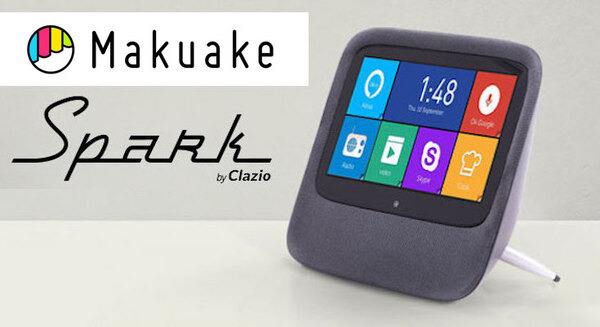 「Alexa」「OK Google」両方対応のタッチディスプレイ搭載スマートスピーカー「Clazio Spark」がMakuakeに登場！ 画像