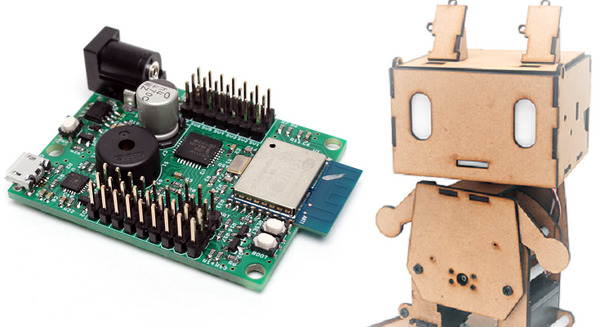 入門用二足歩行ロボット「ピッコロボ IoT」とワイヤレスロボット制御ボード、2018年1月末発売 画像