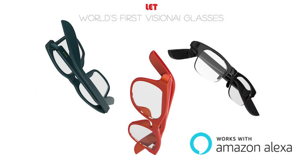 【ウェアラブルアレクサ】Amazon Alexa搭載のメガネ「LET VisionAI Smart Glasses」がクラウドファンディング開始！ 画像