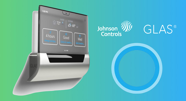 Johnson Controls、Cortana搭載のスマートサーモスタット「GLAS」を発表 画像