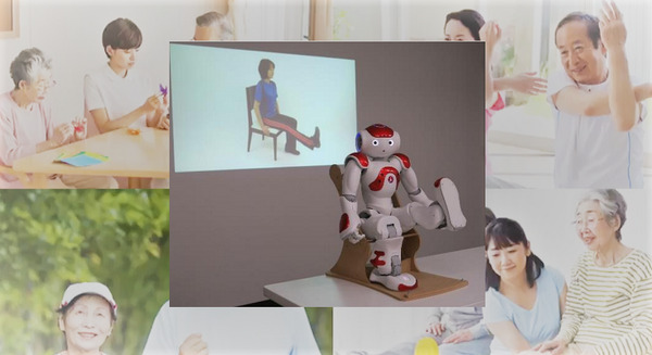 ロボットPepperやNAOが健康寿命を延ばす！介護予防体操アプリを導入すると体操の参加率が増加傾向に 画像