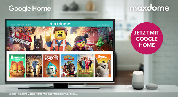 Google Homeが独大手ビデオプロバイダー「maxdome」を追加 画像