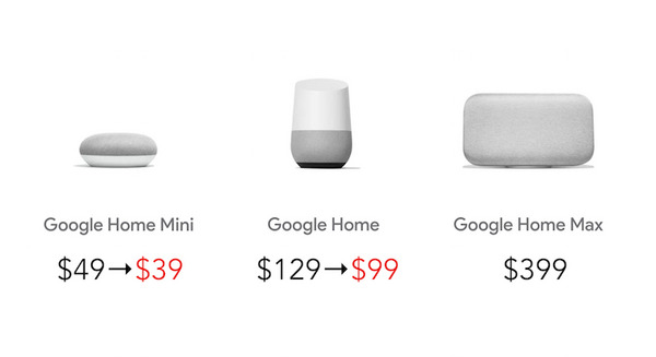 米グーグルがGoogle Home/Google Home Miniを割引販売中 画像