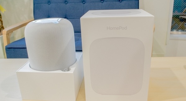 「HomePod」開封の儀　Apple初のスマートスピーカーはずしりと重かった 画像