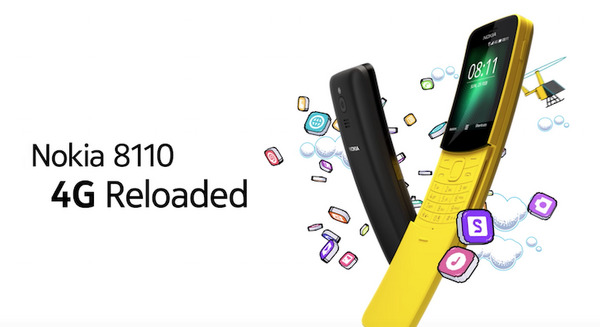 ノキアがGoogleアシスタント搭載のガラケー「NOKIA 8110 4G」発表！ 画像