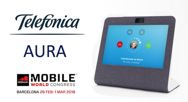 スペイン大手通信事業者TelefonicaがMWC2018にて独自AI「Aura」を発表、Facebook、Microsoft、Googleも連携 画像