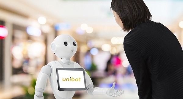 Pepperは会話上手な警備員！コミュニケーション＆顔認証＆PR、そして警備ができる「UNIBOT」とは 画像