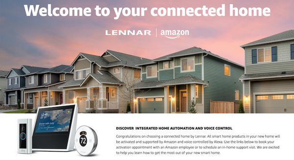 米住宅建設大手LENNARがAmazon Alexaを活用したコネクテッドホームを販売へ 画像
