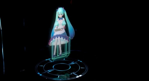 本日からバーチャルホームロボ「Gatebox」に初音ミクが召喚！ 話してみた！ 画像