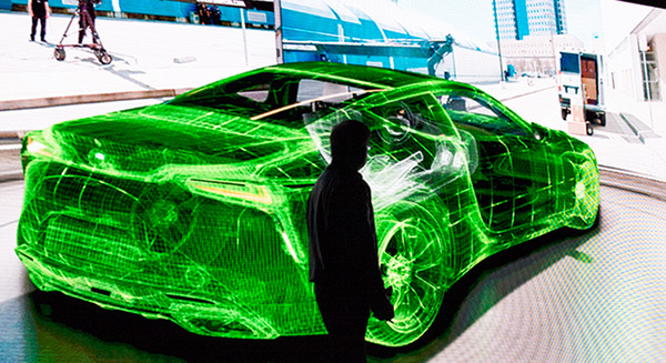 【GTC2018】基調講演で「Holodeck」を使って無人の車を遠隔操縦！観客騒然！自動運転には遠隔操作も必要か 画像