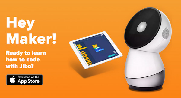 Jiboから子供向けプログラミング環境の「Be a Makerアプリ」が登場 画像