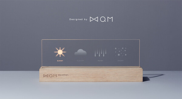 天気を映し出すIoTサイネージ「QM weather.」がデザインアワードを受賞 画像
