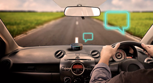 Amazon Echoは家庭、オフィスの次は「自動車」を目指す。現在「車載向けAlexaデバイス」テスト？ 画像