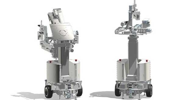 2体のAIロボットが相談して作業！協調して最適な行動を選択する建築施工ロボット“Carry” と“Shot”、70%の作業負担軽減をめざす 画像