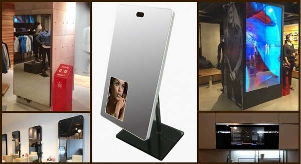 スマートミラー×画像認識技術で次世代マーケティング！顔認識システムBeeSight搭載機「デジタルサイネージジャパン2018」に展示 画像