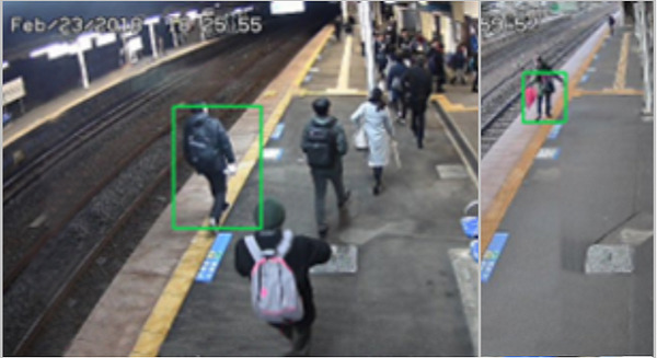 駅のプラットフォームでAIが安全を監視、実験は目標の90％を上回る、96.2％の検知率を達成！オプティムとアイテック阪急阪神がJR東常磐線 佐和駅にて実施 画像