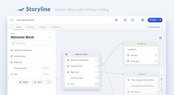 コードを書かずに音声スキルを開発できる米Storylineが770,000ドルの資金調達を発表 画像