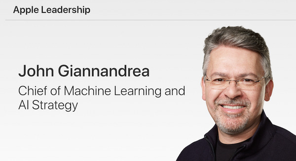 元Google検索・AI責任者のJohn Giannandrea氏がAppleにジョイン 画像