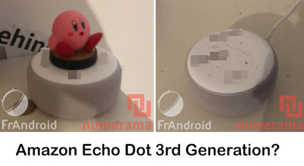 Amazon Echo Dotの第3世代モデルの画像がリーク ！より高音質なエントリーモデルに。 画像