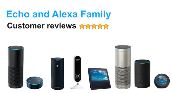 アメリカでの「Amazon Echo」ファミリーのアマゾンレビュー評価まとめ （2018年8月） 画像