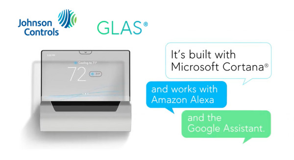 Alexa、Googleアシスタント、Cortanaに対応したスマートサーモスタット「GLAS」を米国Johnson Controls社が発表 画像