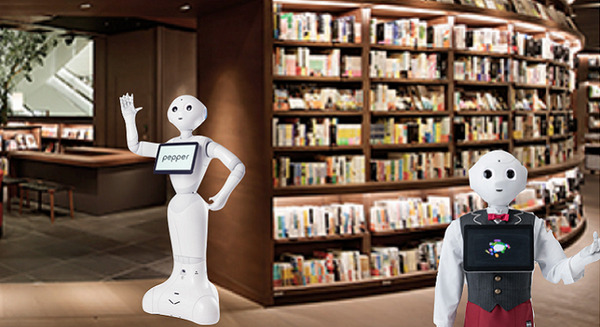自律移動できるPepperが書店で来店客をご案内！X-mov Japanが実証実験を発表 画像
