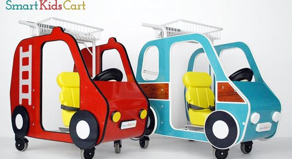 こども用「スマートキッズカート」実用化に向けて埼玉りそな銀行で実証実験、NTTドコモの知育サービス「ｄキッズ」と連携 画像