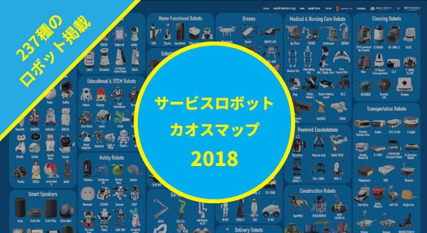 237種のロボットを掲載！ 全リンク付きの「サービスロボットカオスマップ2018」発表 画像