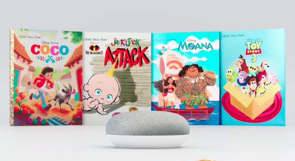 米国のGoogle Home、ディズニー絵本の読み聞かせを演出する効果音やBGM再生機能が登場 画像