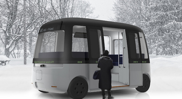 無印良品、どんな天候でも走れる自動運転バスに車体デザインを提供　2020年実用化目指す 画像
