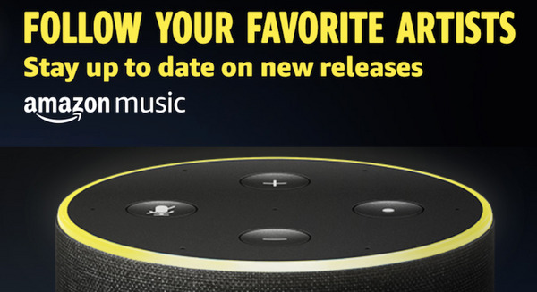 【米国】Amazon Echo、Amazon Musicのお気に入りアーティストの新曲を通知してくれるように 画像