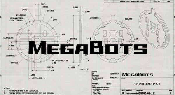 水道橋重工の「クラタス」と戦ったMegabots、4m巨大ロボットの3D CADデータを約3千円で販売 画像