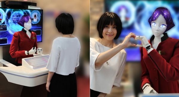 女性型案内ロボット「ARISA」東京都の実証実験に参加　都営大江戸線・上野御徒町駅にて 画像