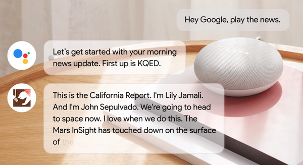 米国のGoogleアシスタント、パーソナライズされた音声ニュース読み上げへ 画像