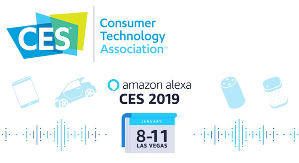 CES 2019でのAmazon Alexa、展示スペースが巨大です。 画像