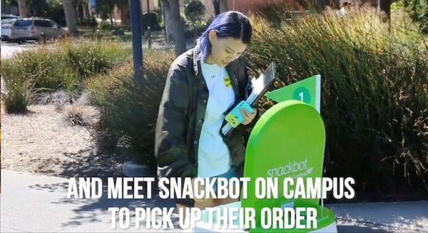ペプシを販売するデリバリーロボット「Snackbot」が大学キャンパスで活躍中 画像