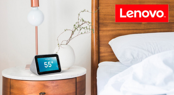 【CES 2019】LenovoがGoogle Assistant搭載、80ドルの目覚まし時計「Lenovo Smart Clock」を発表。 画像