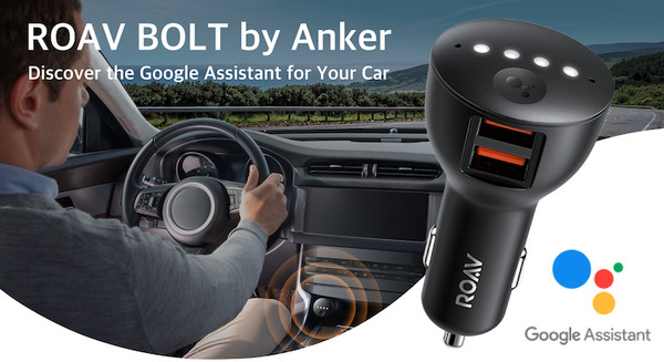 【CES 2019】Googleアシスタント車載デバイス「Roav BOLT by Anker」登場。USBポート2つ搭載して49.99ドル 画像