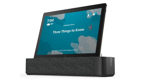 LenovoがAlexaを搭載したスマートタブレットを発表！スピーカー＆マイク付きドックと組み合わせ 画像