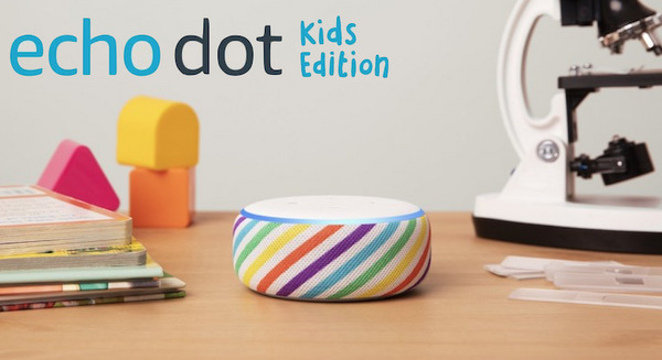米アマゾンが第3世代Echo Dotをベースにした子供用「Amazon Echo Dot Kids Edition」を発表！レインボーカラーも用意 画像